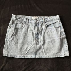 High Rise Denim Mini Skirt (Abercrombie)
