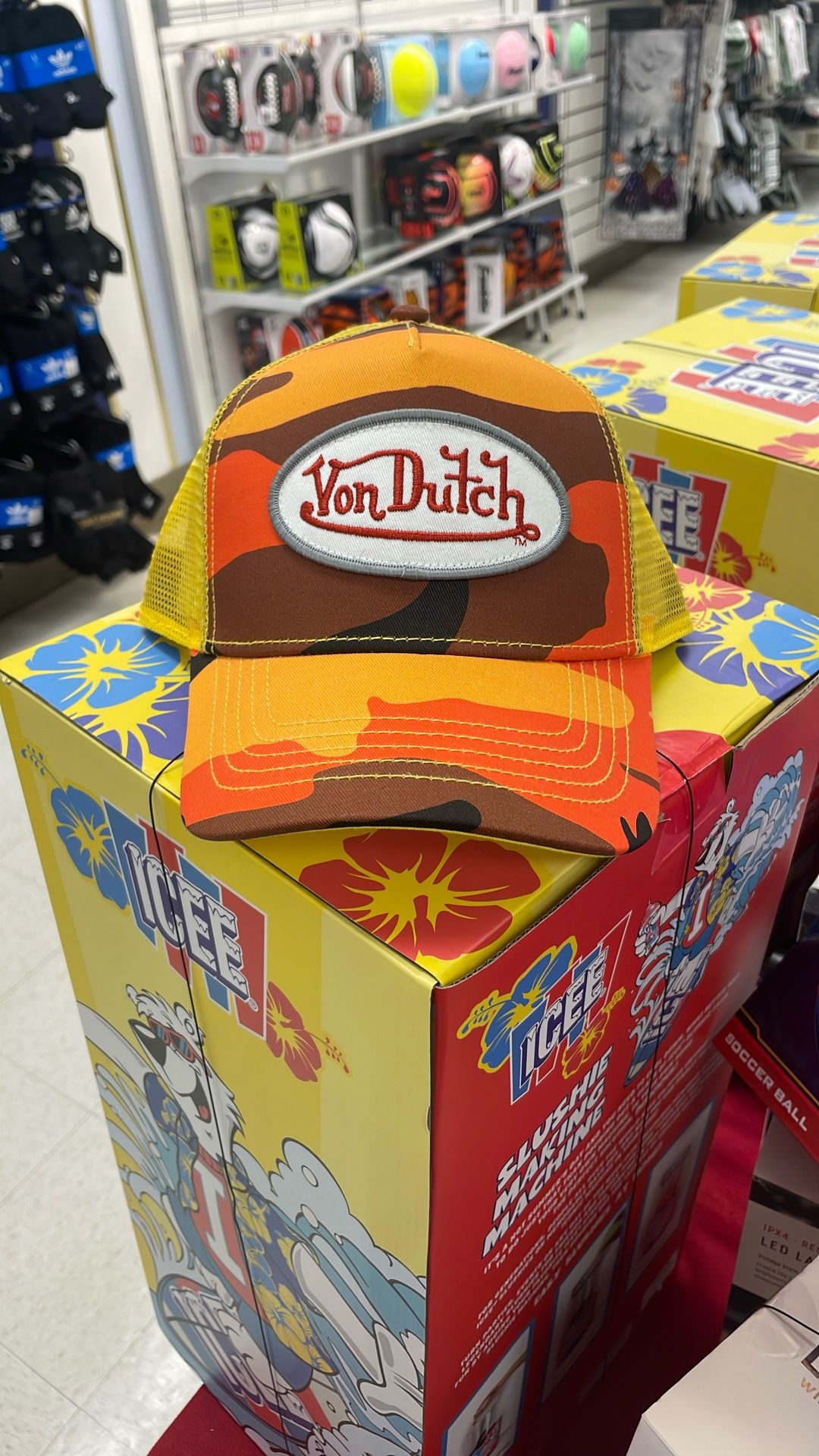 Von Dutch Orange Camo Hat
