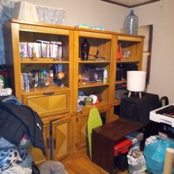 Huge Wood Storage Shelving 