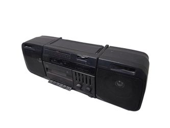GE 3-5667A Portable Boombox AM/FM Radio Cassette Player Works Tested