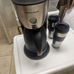 Hamilton Beach Coffee Maker With Travel Mugs