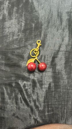 Red cherry keychain