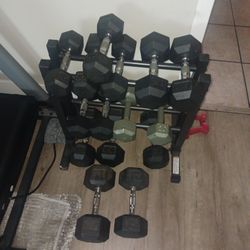 equipo De Pesas De 10 Libras Asta 30 290 Libras En Total 