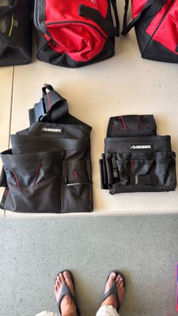 Husky tool belt and pouch
