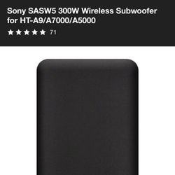 Sony Subwoofer Sw5