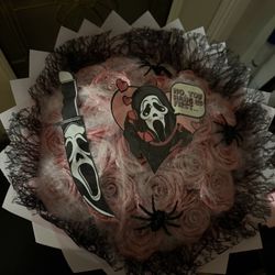 spooky flower bouquet 