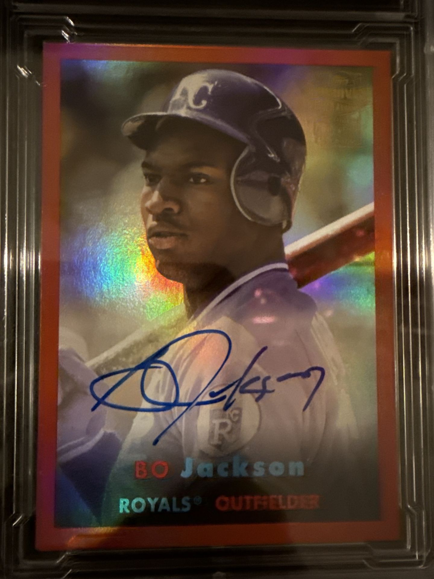 Bo Jackson Topps Chrome Autograph - Kansas City Royals - Limited Edition 02/10
