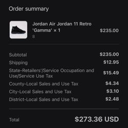 Jordan 11 Gamas 