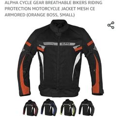 Alpha Cycle Gear, Orange, Small & Medium