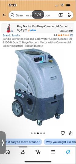 Sandia Sniper Commercial Carpet Extractor