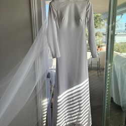 Classic Long Sleeve Wedding Dress 