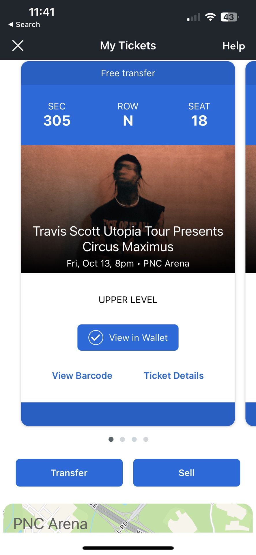 10/13 TRAVIS SCOTT TICKETS