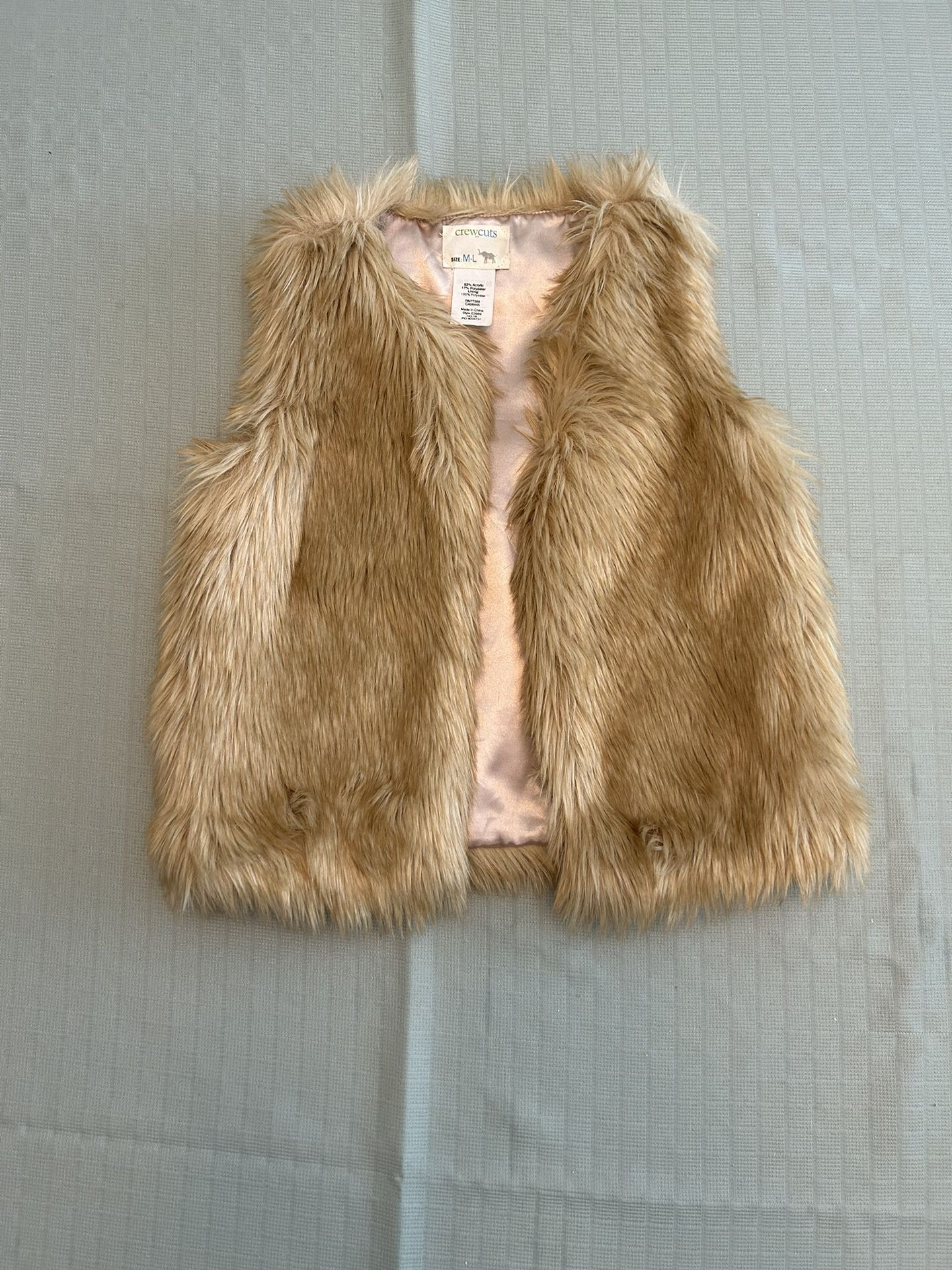 Kids Girls Faux Fur Vest