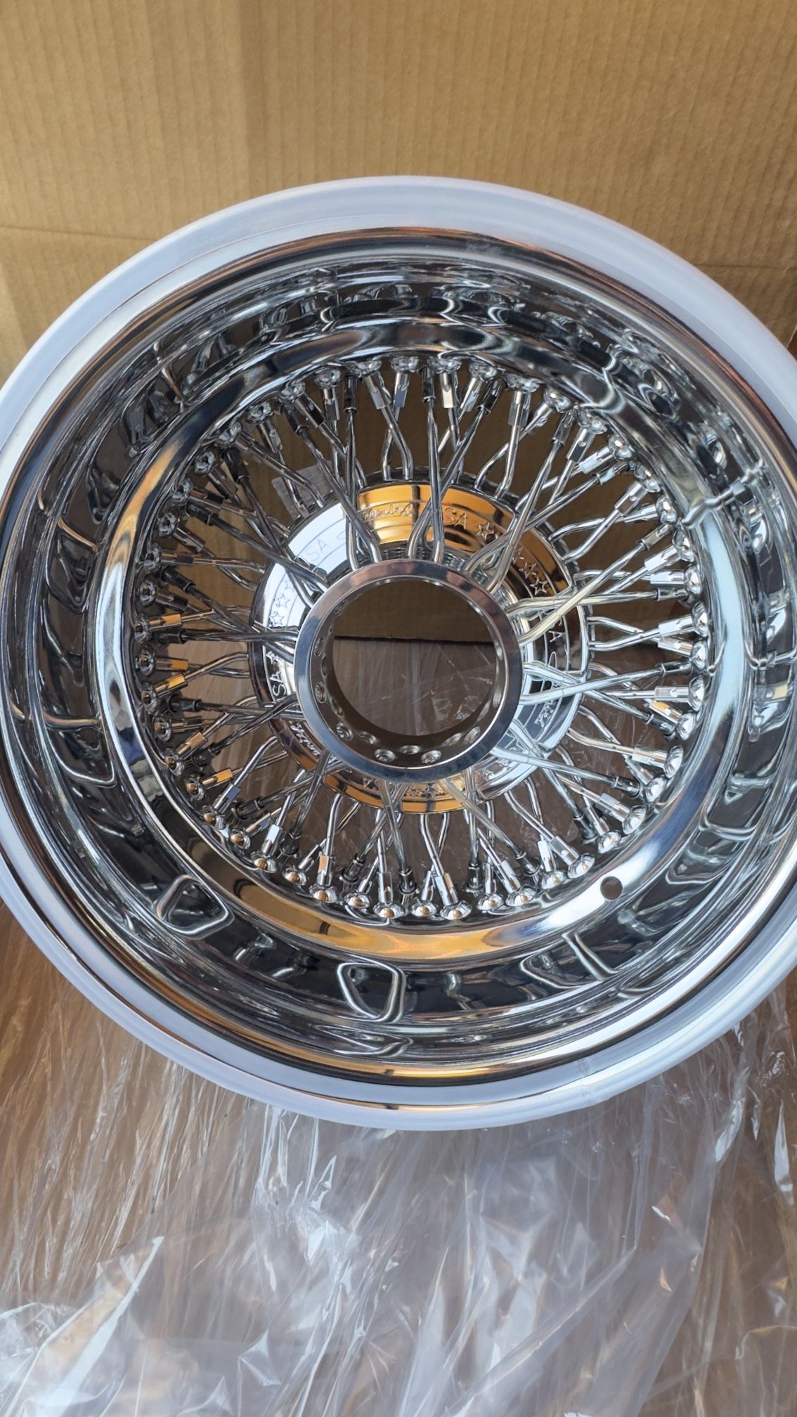 New 13 X7 Zenith Wire Wheels ( Crossed)