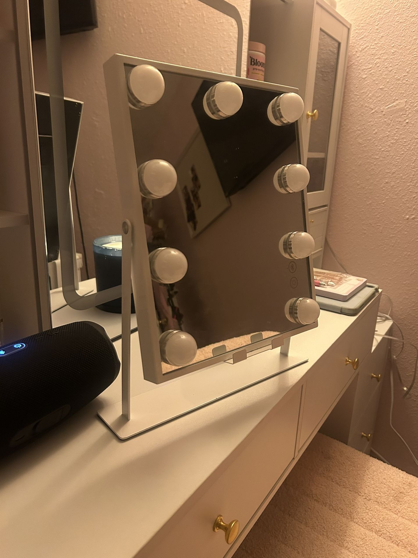 White Vanity Mirror