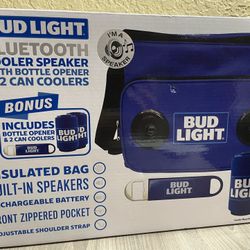 Bud Light/Budweiser Blue Tooth Cooler Bag With Speakers