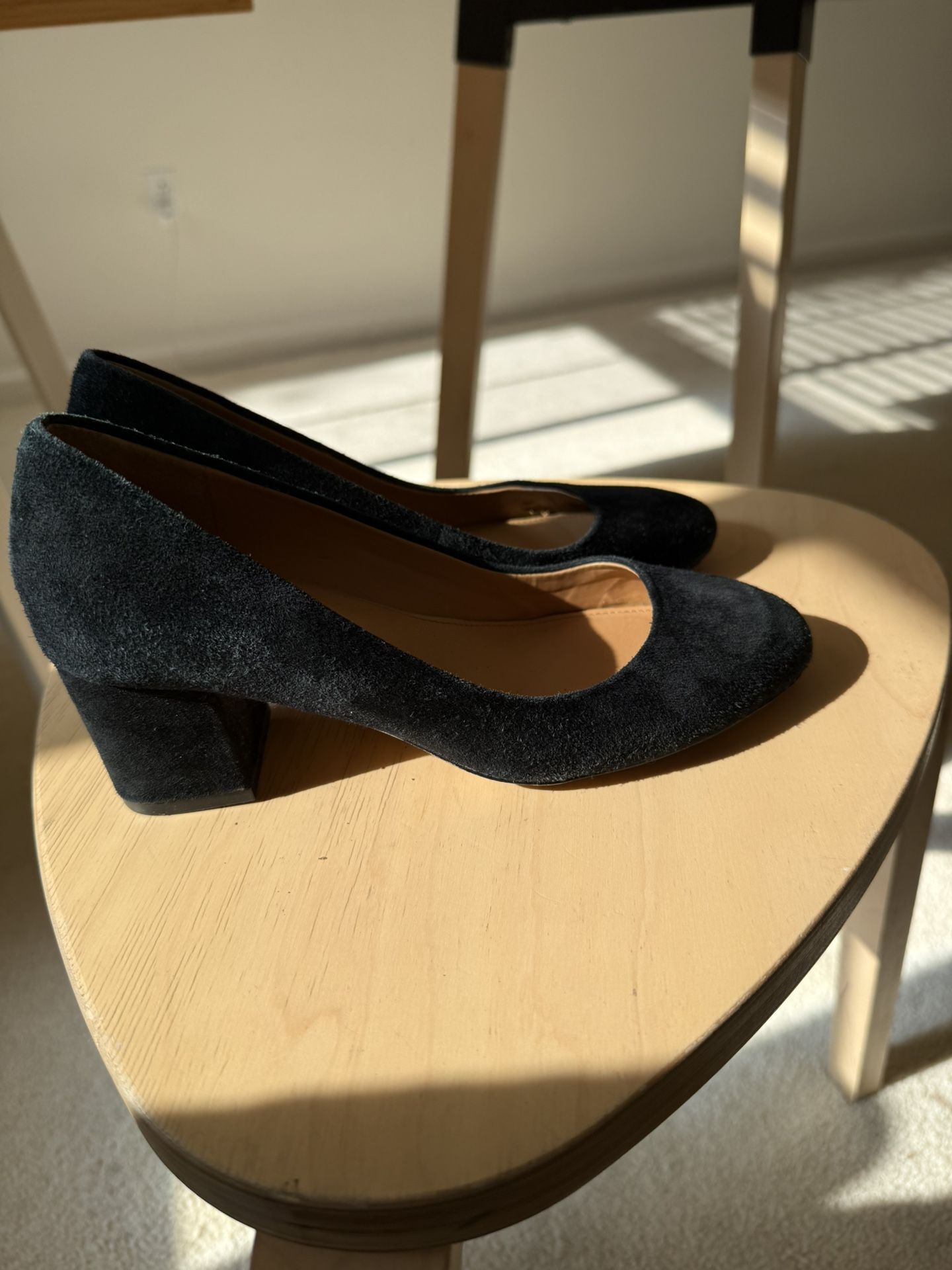 Jcrew Black Suede Pump High Heels Size 5