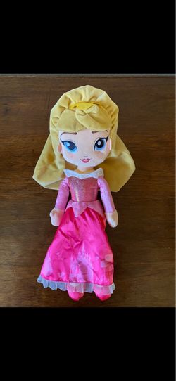 👸 New Disney Store Sleeping Beauty Princess Aurora Plush Stuffed Doll Toy