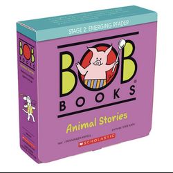 Bob Books Animal Stories phonics-based reader set.