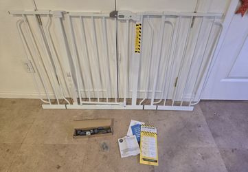 Brand New 56" Extra Wide Walk Through Baby Gate 