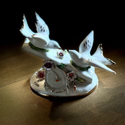 Handcrafted Porcelain Birds Decoration