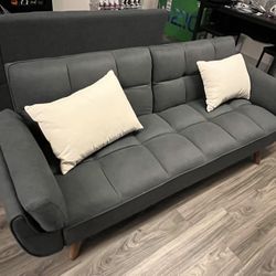 Grey Futon Sofa