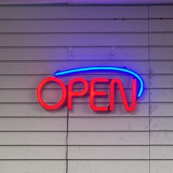 Open Neon Sign 