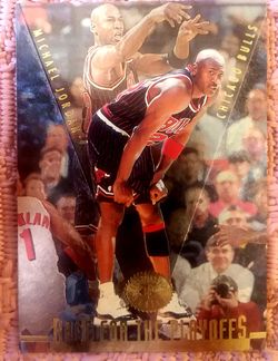 Michael Jordan Upper Deck Race For The Playoffs Card