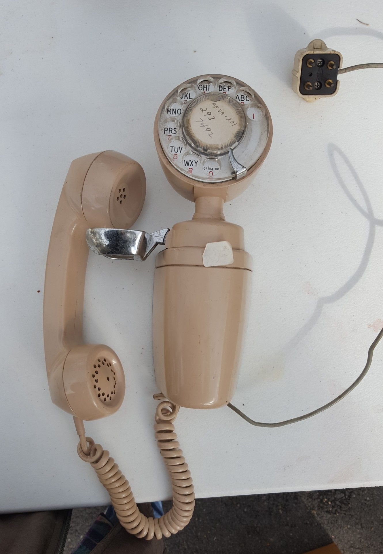 Old Rotary Wall Phone