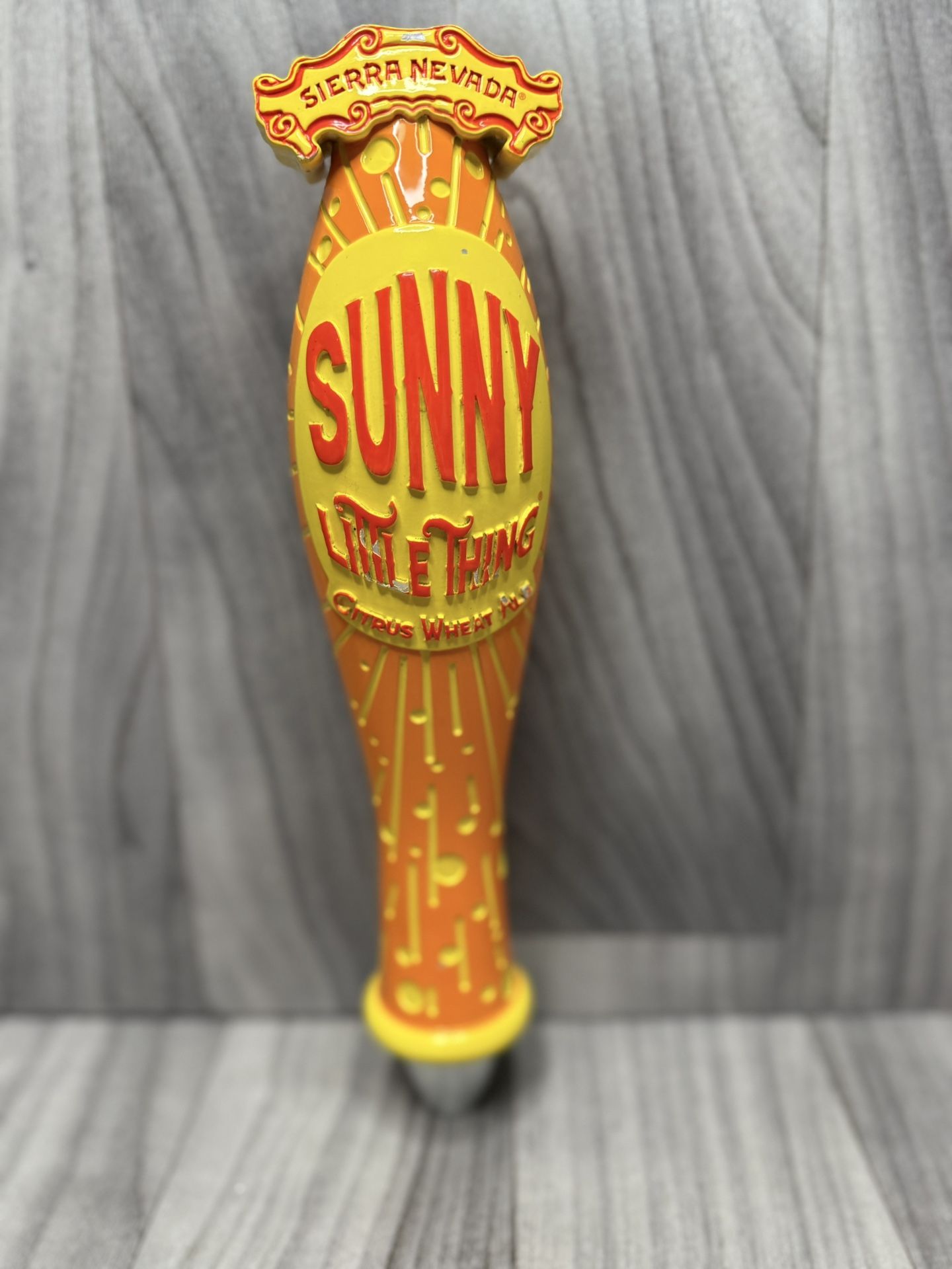 Sierra Nevada Sunny Little Thing Citrus Wheat Ale Beer Tap Handle Man Cave Decor
