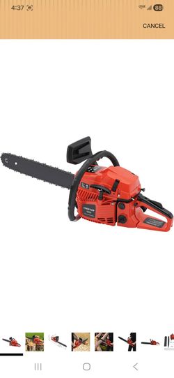 Chainsaw Electric Chainsaws Power Chain Saws Gas 20Inch Professional Gasoline Powered Saw For Wooc Cutting Forest Felling Tree Pruning ShrubTrees Gard