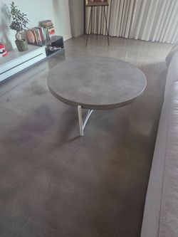 Coffee table! Beautiful solid, polished concrete table.