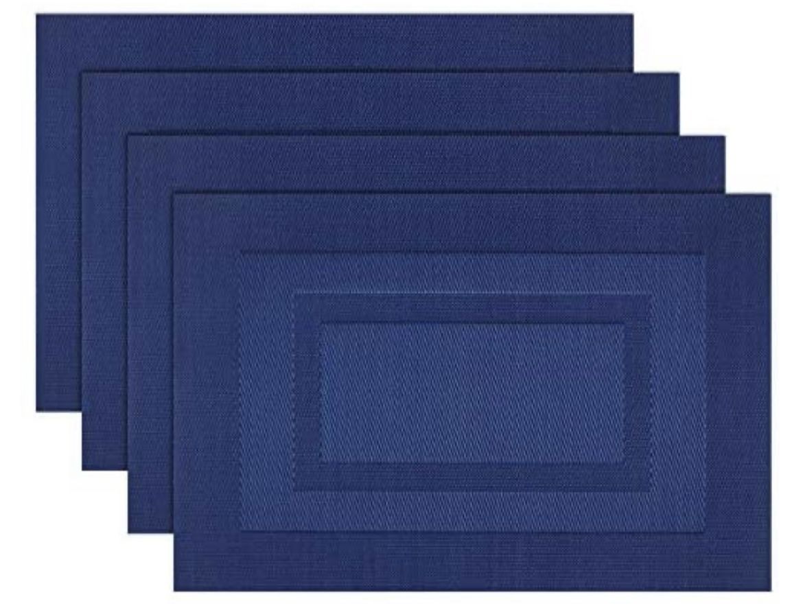 Navy Blue Placemats (Set Of 4)—Brand NEW!