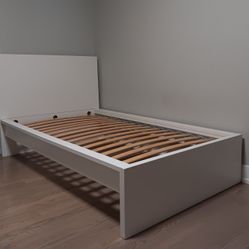 White Twin Malm Bed IKEA