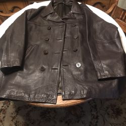 Vintage Leather  Coat