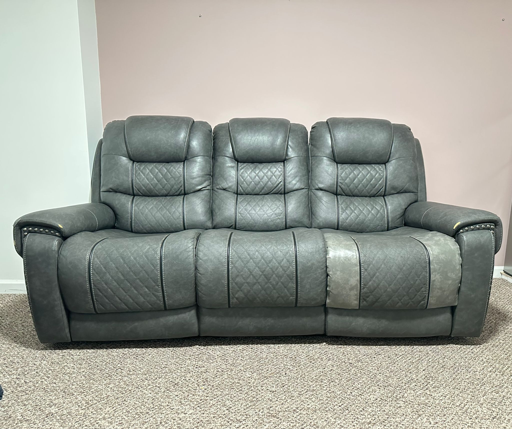 Power Recliner 3 Seater Sofa