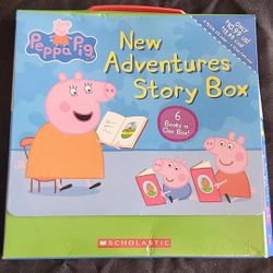 Brand New Peppa Pig New Adventures 6 Book Story Box