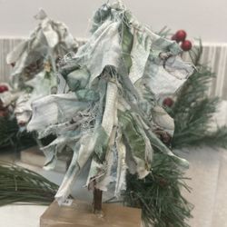 Holiday Sale: Adorable Rag  tie trees  $7 Each Or 3 For 15