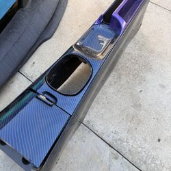 Blue Carbon Center Console Rsx ( Hydro Dipped)