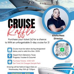 🔥 5-Day Cruise for 2 to Cozumel Mexico Raffle🔥