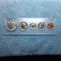 1966 Kennedy proofset and 2 V Nickels 