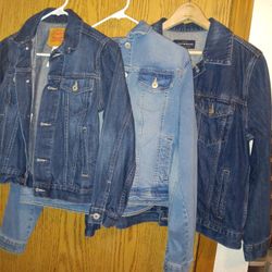 3 Jean Jackets.  $5 Each Or All For $12