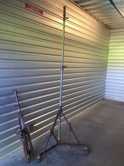 Mole Richardson “Senior” Log-Leg Wheeled Lighting Stands