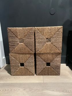 4 IKEA KNIPSA basket for KALLAX bookshelf