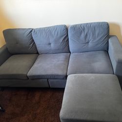 3 Seat Sofa Set Living Room Couch with Ottoman