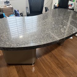Desk (wood, laminated) Size Approximately 30.5 Tall, 72 Wide, 32 Deep