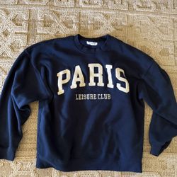 Nordstrom Super Soft Pullover Crewneck Paris Sweatshirt Sz l