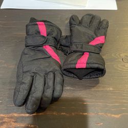 Girls Snow Gloves Size 4-7