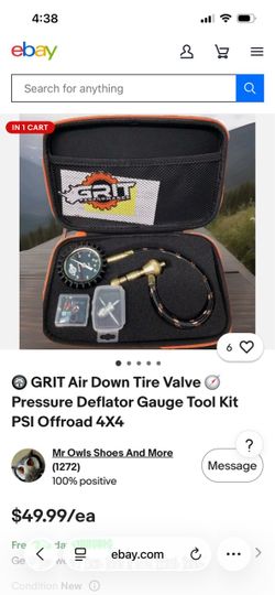 Grit air deflator gauge