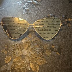 Balenciaga 61mm Cat Eye Logo Sunglasses 